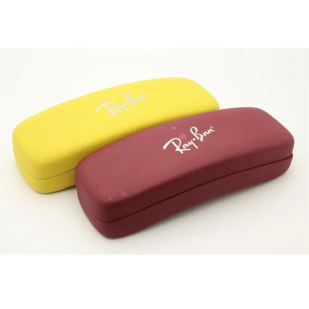 Original 2 Ray Ban Youth Kids Eyeglasses Sunglasses Case / Verity Yellow & Red